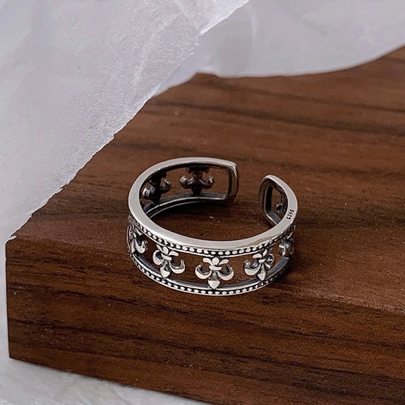 Silver ring, sterling silver ring, silver stacking ring, stacking silver ring - Picture 3 of 11